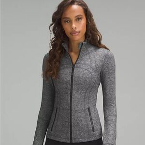 Lulu Lemon Define  Gray Zip-Up Jacket size 18